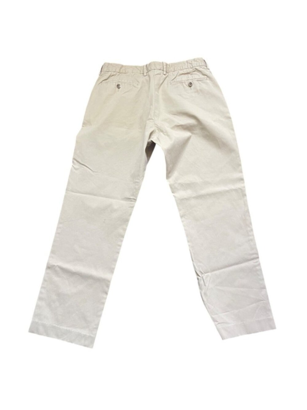 J. Crew Mens 34x30 Flat Front Khaki Cotton Casual Chino Pants Beige - Picture 3 of 13